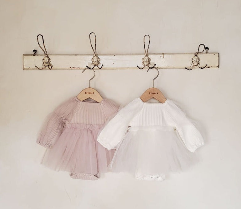 Petal Party Dress 'Snow'